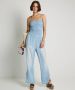 TerStal Dames jumpsuit gesmockt blauw in maat - Thumbnail 2