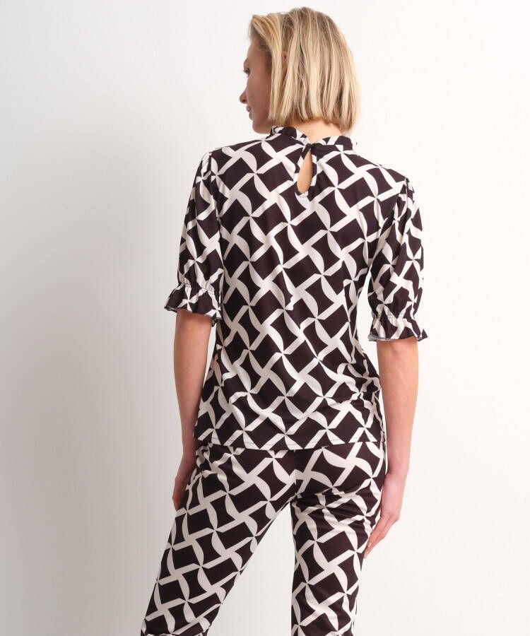 terStal Dames t-shirt travellook zwart in maat