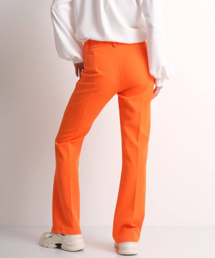 terStal Dames oranje flared pantalon oranje in maat