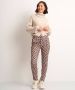 TerStal Dames pantalon geometrische print bruin in maat - Thumbnail 2