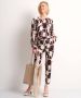 TerStal Dames pantalon met abstracte print zwart in maat - Thumbnail 2