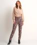 TerStal Dames pantalon met bladprint zwart in maat - Thumbnail 2
