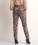 TerStal Dames pantalon met bladprint zwart in maat - Thumbnail 3