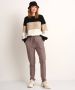 TerStal Dames pantalon met zigzagprint beige in maat - Thumbnail 2