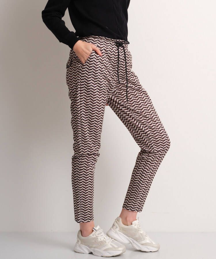 terStal Dames pantalon zigzagprint wit in maat