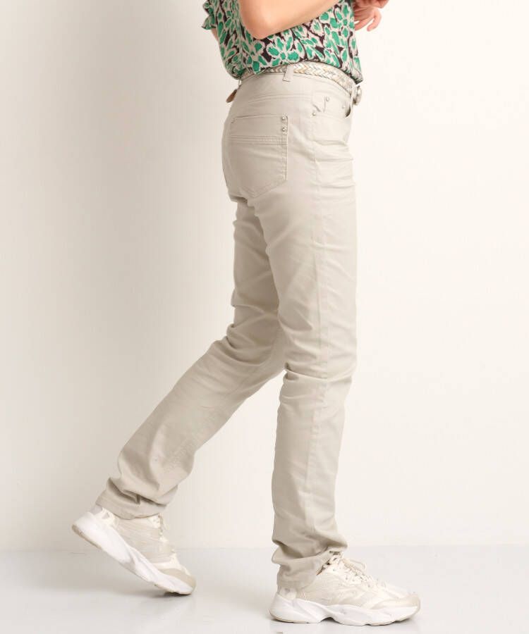 terStal Dames regular fit broek twill stretch beige in maat