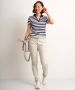 TerStal Dames slim fit broek twill stretch beige in maat - Thumbnail 2