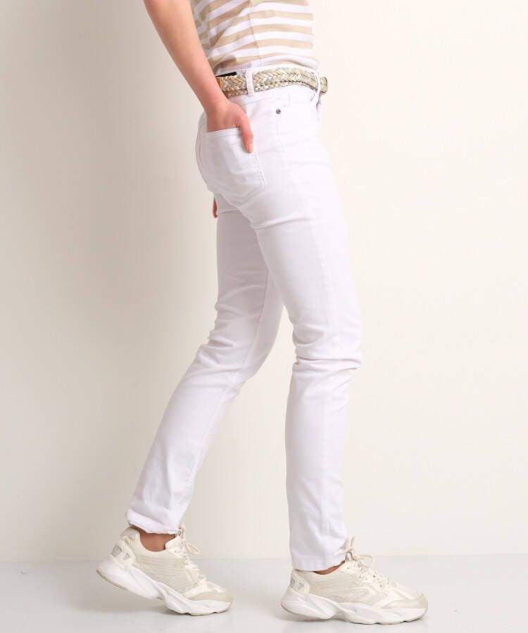 terStal Dames slim fit broek twill stretch wit in maat