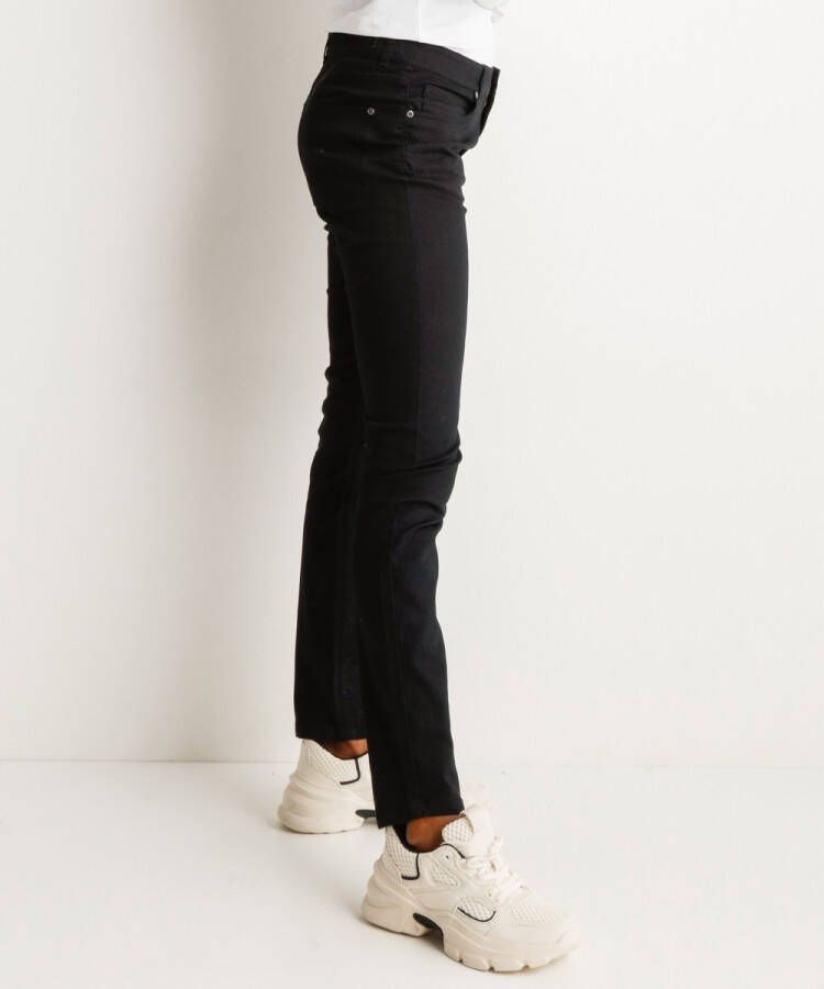 terStal Dames slim fit broek twill stretch zwart in maat
