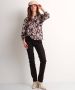 TerStal Dames top met bloemenprint zwart in maat - Thumbnail 2