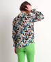TerStal Dames top met strikkraag zwart in maat - Thumbnail 3