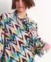 TerStal Dames top met strikkraag zwart in maat - Thumbnail 5