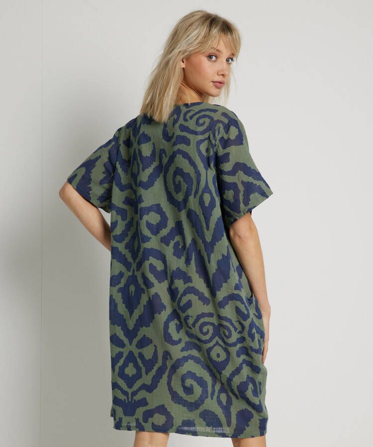 terStal Dames tuniek linnenlook groen in maat