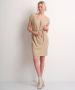 TerStal Dames uni jurk crepe beige in maat - Thumbnail 2