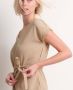 TerStal Dames uni jurk crepe beige in maat - Thumbnail 5