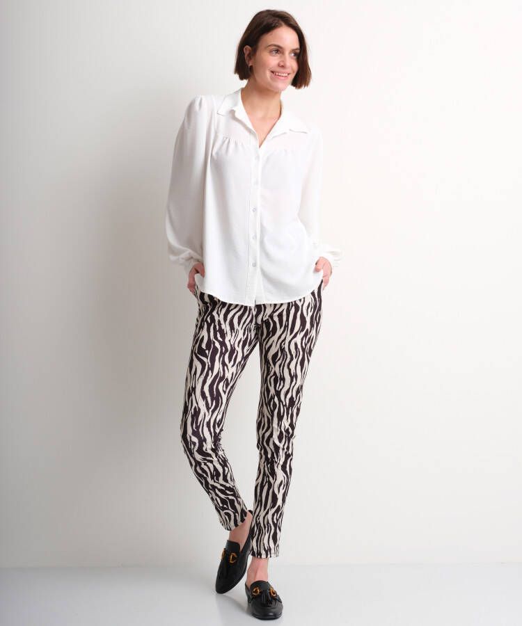 terStal Dames uni off-white blouse wit in maat