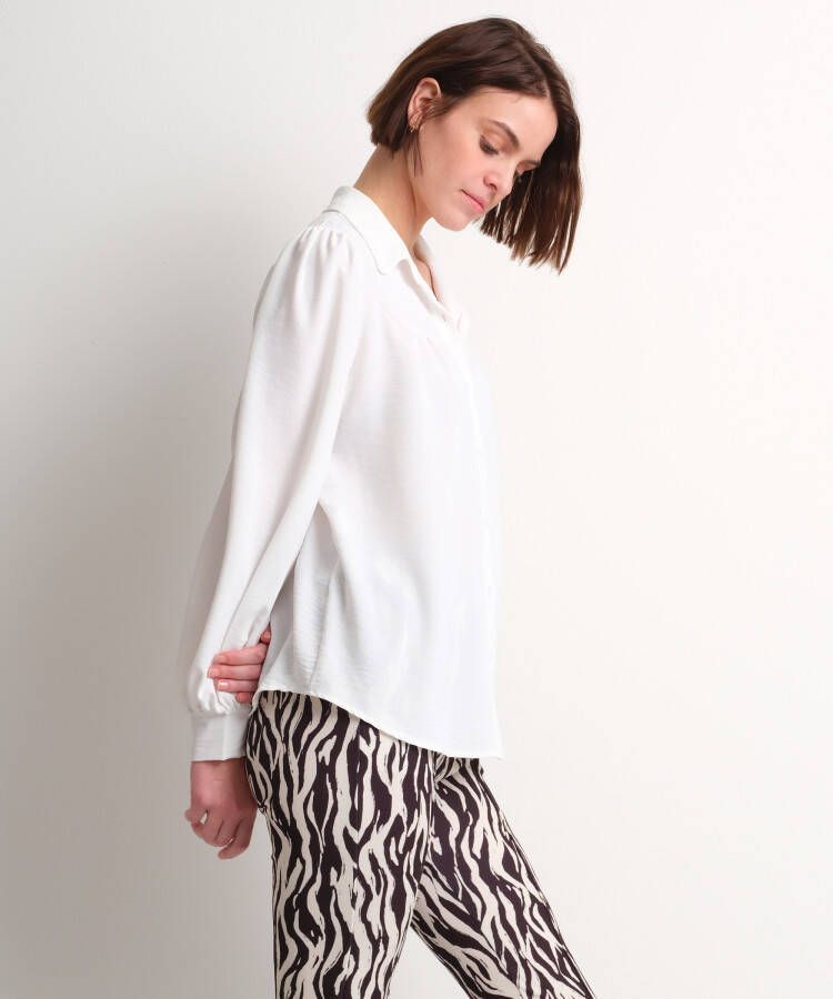 terStal Dames uni off-white blouse wit in maat