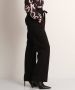 TerStal Dames uni pantalon met strik zwart in maat - Thumbnail 4