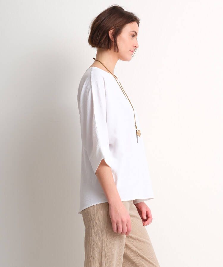 terStal Dames uni top met ketting wit in maat