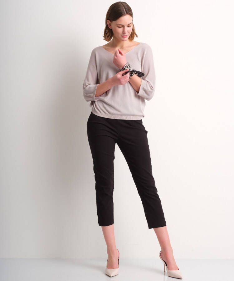 terStal Dames viscose trui vleermuismouw beige in maat