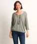 TerStal Dames viscose trui vleermuismouw groen in maat - Thumbnail 4