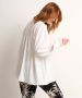 TerStal Dames wijde blouse pofmouw wit in maat - Thumbnail 3