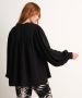 TerStal Dames wijde blouse pofmouw zwart in maat - Thumbnail 3
