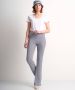 TerStal Dames zachte flared broek grafisch blauw in maat - Thumbnail 2