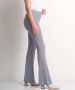 TerStal Dames zachte flared broek grafisch blauw in maat - Thumbnail 4