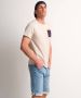 TerStal Heren jersey t-shirt borstzakje beige in maat - Thumbnail 4