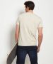 TerStal Heren jersey t-shirt tekstopdruk beige in maat - Thumbnail 3