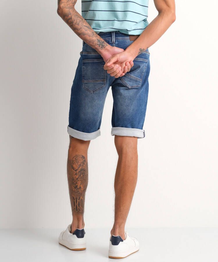 terStal Heren jogg jeans bermuda blauw in maat