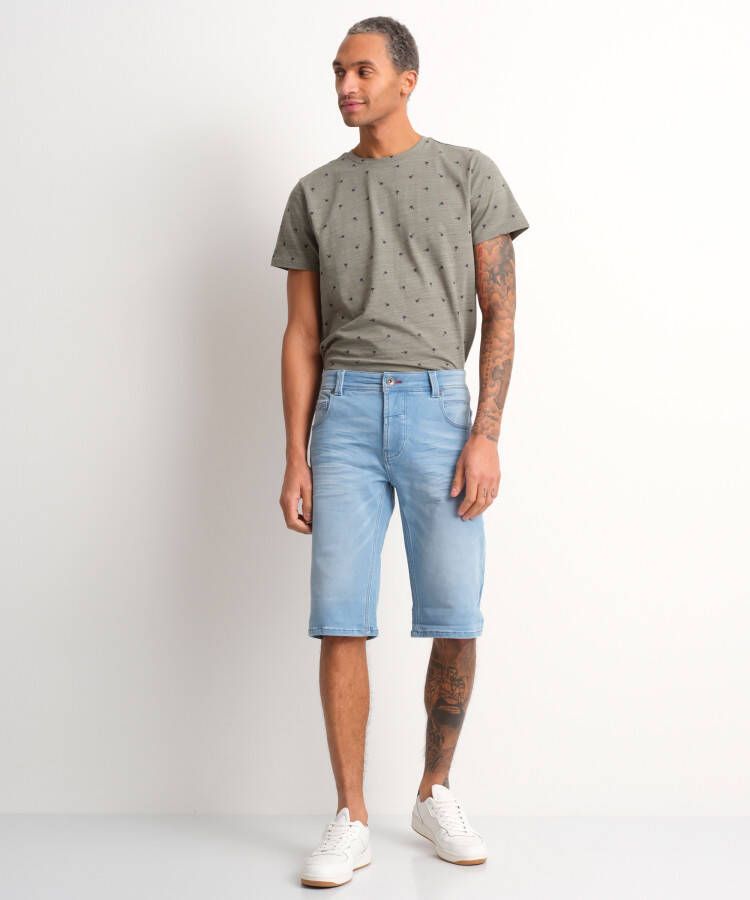 terStal Heren jogg jeans bermuda blauw in maat