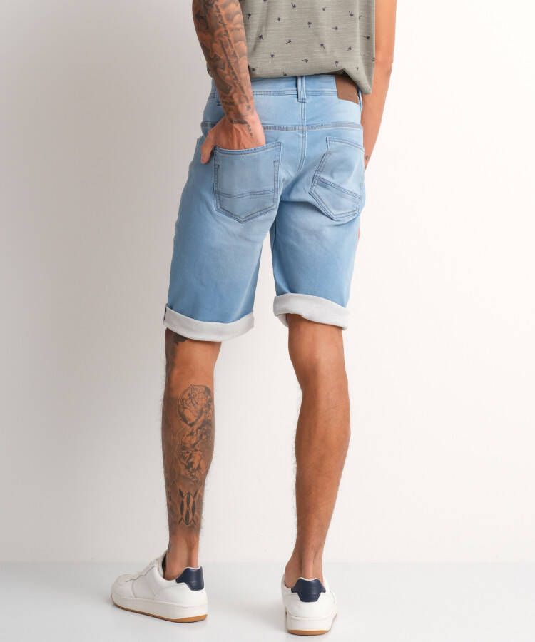 terStal Heren jogg jeans bermuda blauw in maat