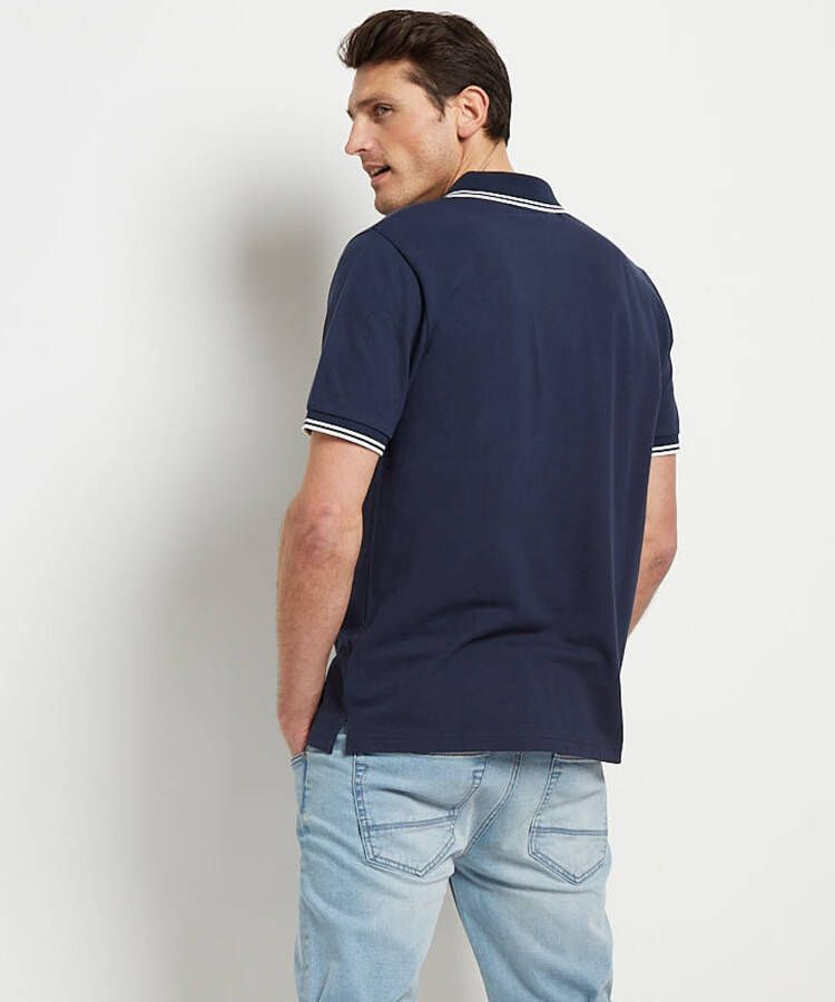 terStal Heren pique polo Australian blauw in maat