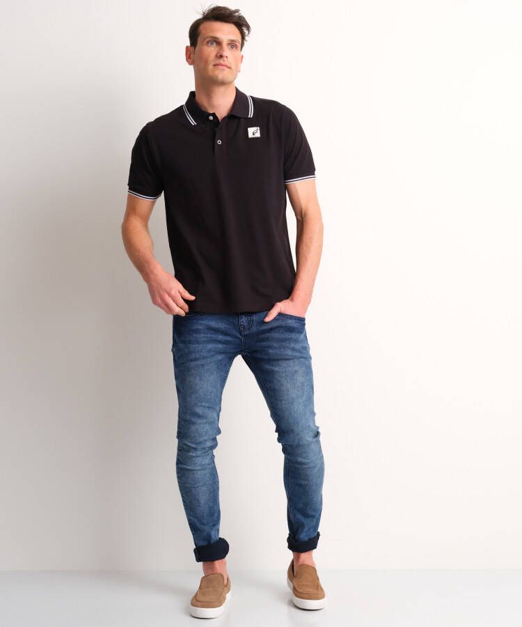 terStal Heren pique polo Australian zwart in maat