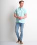 TerStal Heren pique polo borstprint mint in maat - Thumbnail 2