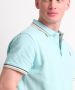 TerStal Heren pique polo borstprint mint in maat - Thumbnail 4