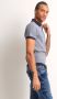 TerStal Heren pique polo met print blauw in maat - Thumbnail 3