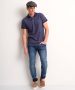 TerStal Heren pique polo tweetoon blauw in maat - Thumbnail 2