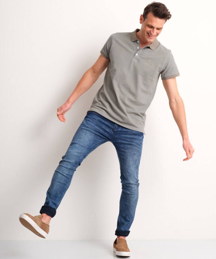 terStal Heren pique polo tweetoon mint in maat