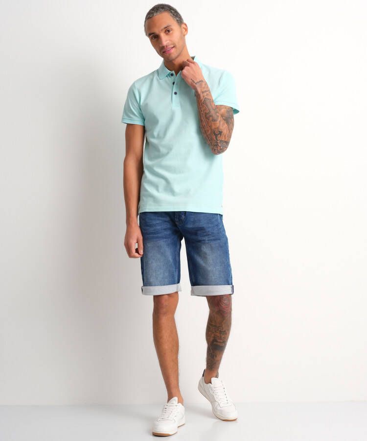 terStal Heren pique polo uni mint in maat