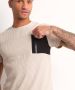 TerStal Heren pique t-shirt wafelpatroon beige in maat - Thumbnail 5