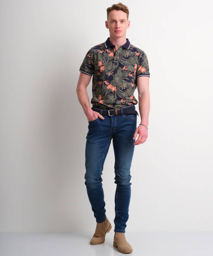 terStal Heren skinny fit jogg jeans (mid) blauw in maat