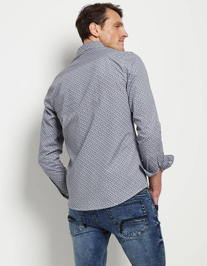 terStal Heren slim fit overhemd zwart in maat