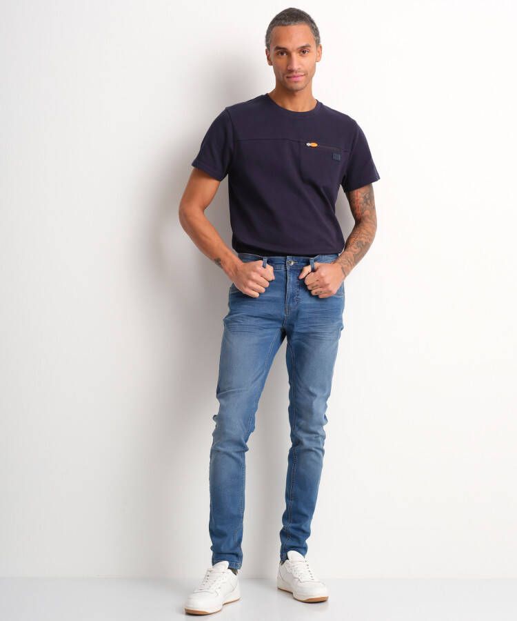 terStal Heren slim fit stretch jeans (blauw) blauw in maat