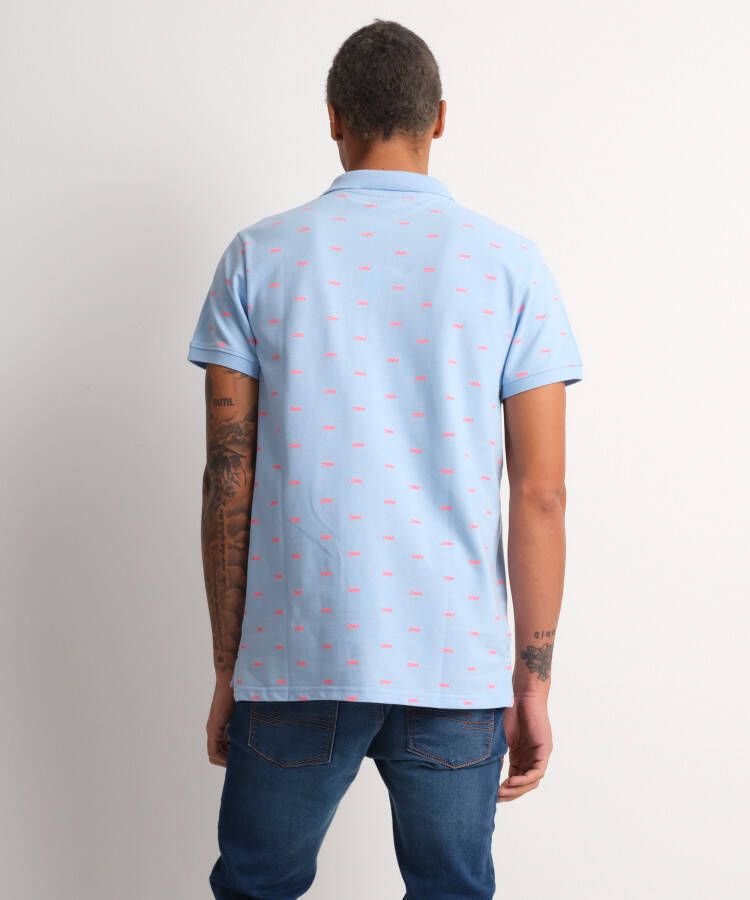 terStal Heren stoere pique polo blauw in maat