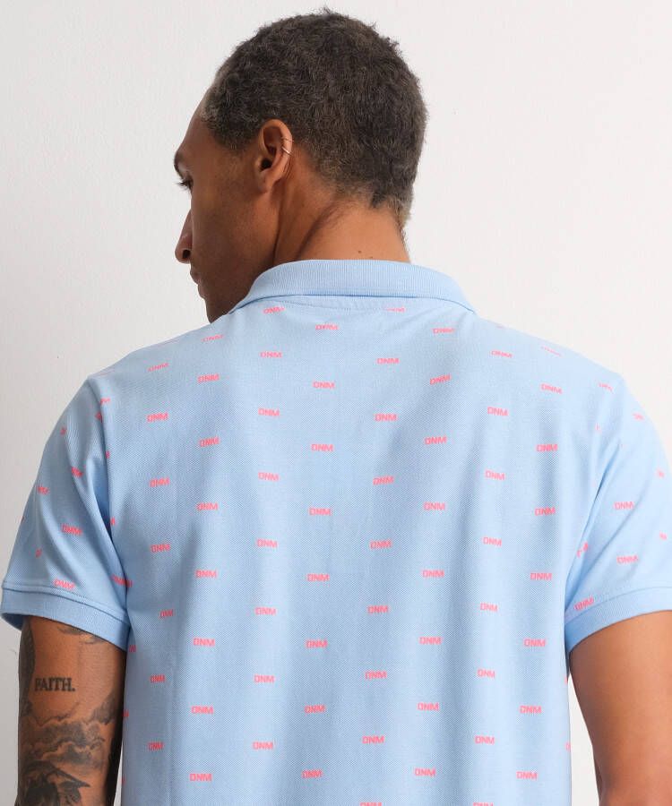 terStal Heren stoere pique polo blauw in maat