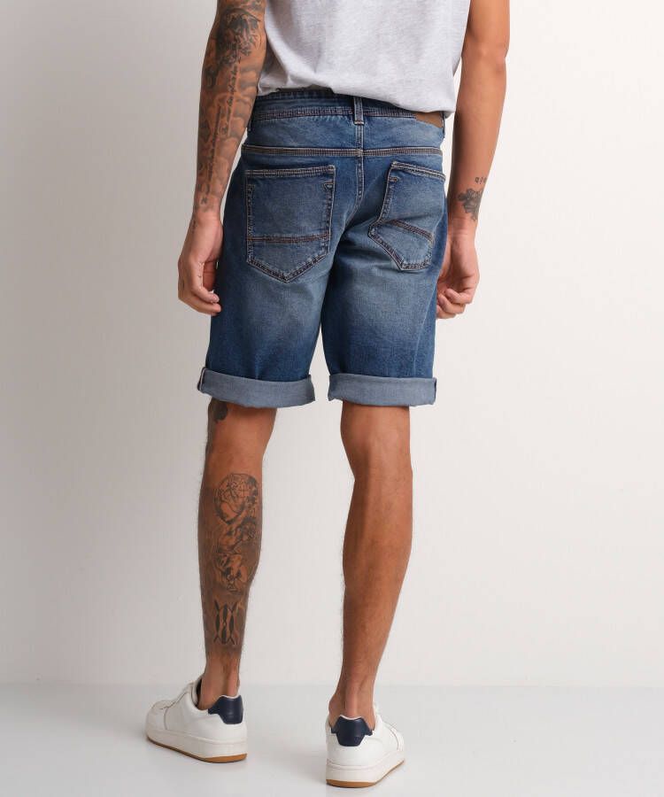 terStal Heren stretch jeans bermuda blauw in maat