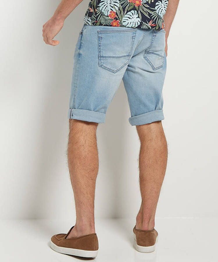 terStal Heren stretch jeans bermuda blauw in maat